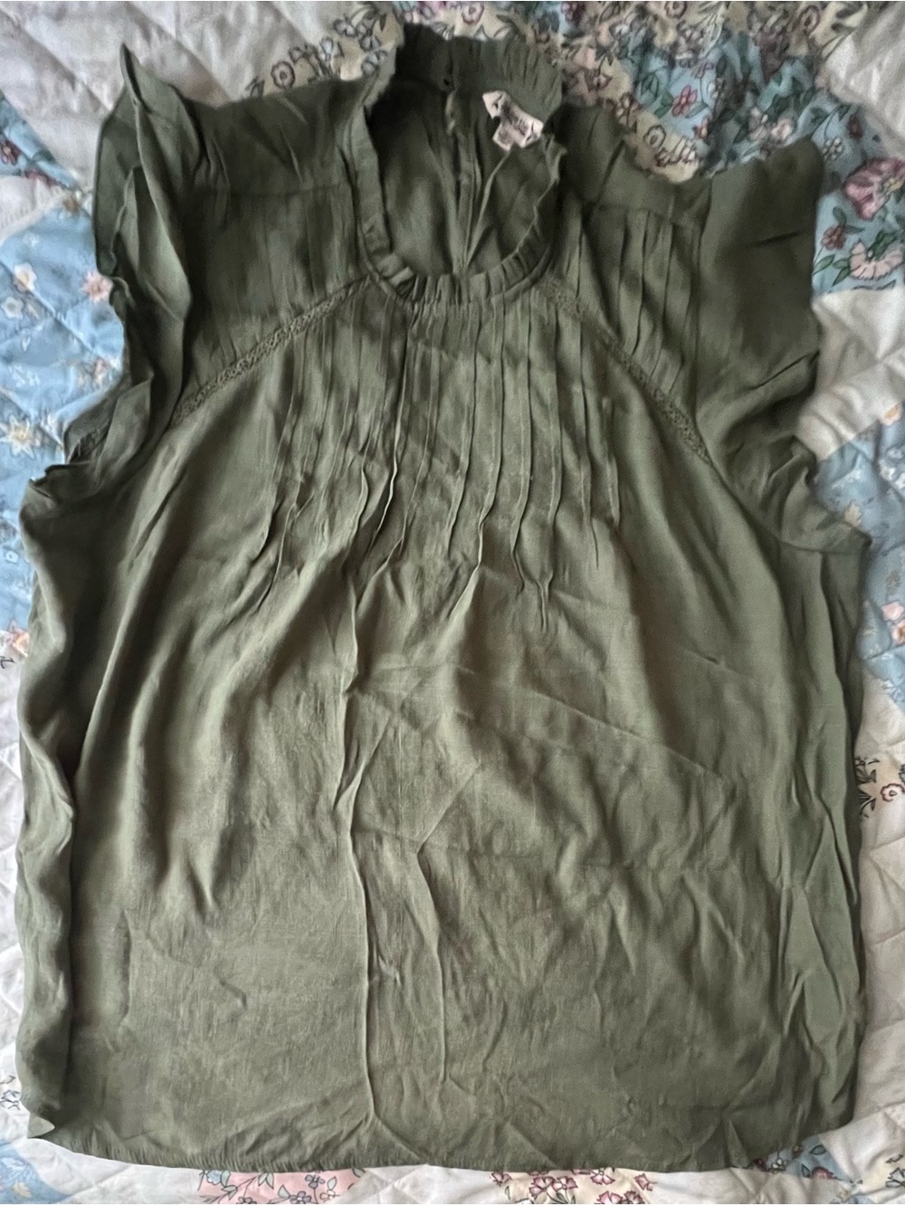 Nanette Lepore Ruffle Neck Sleeveless Top